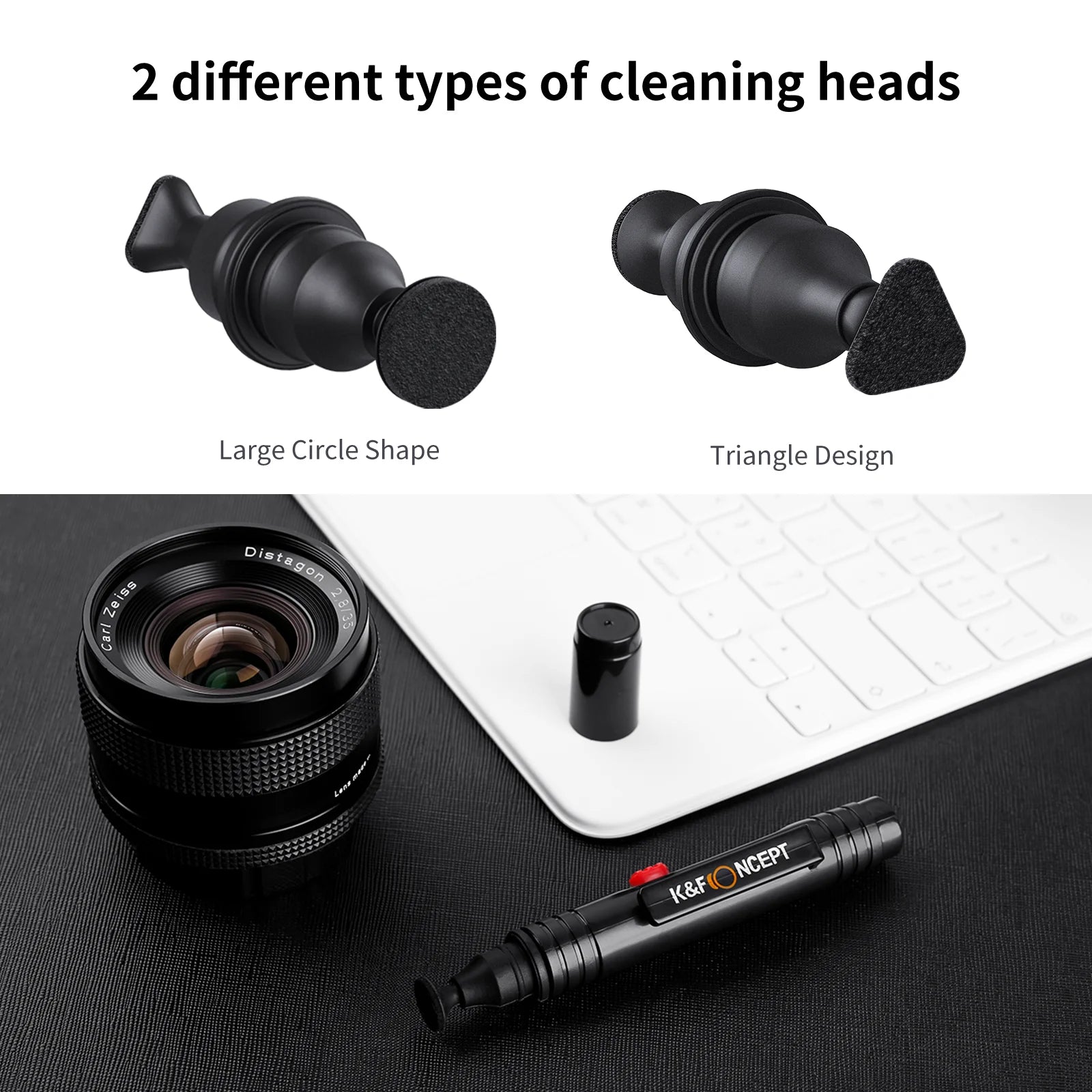 K&F Concept Lens Cleaning Pen with Retractable Soft Brush