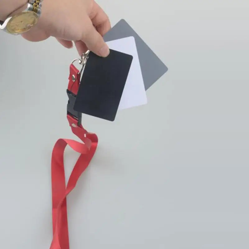 3in1 Pocket-Size Digital White Black Grey Balance Cards