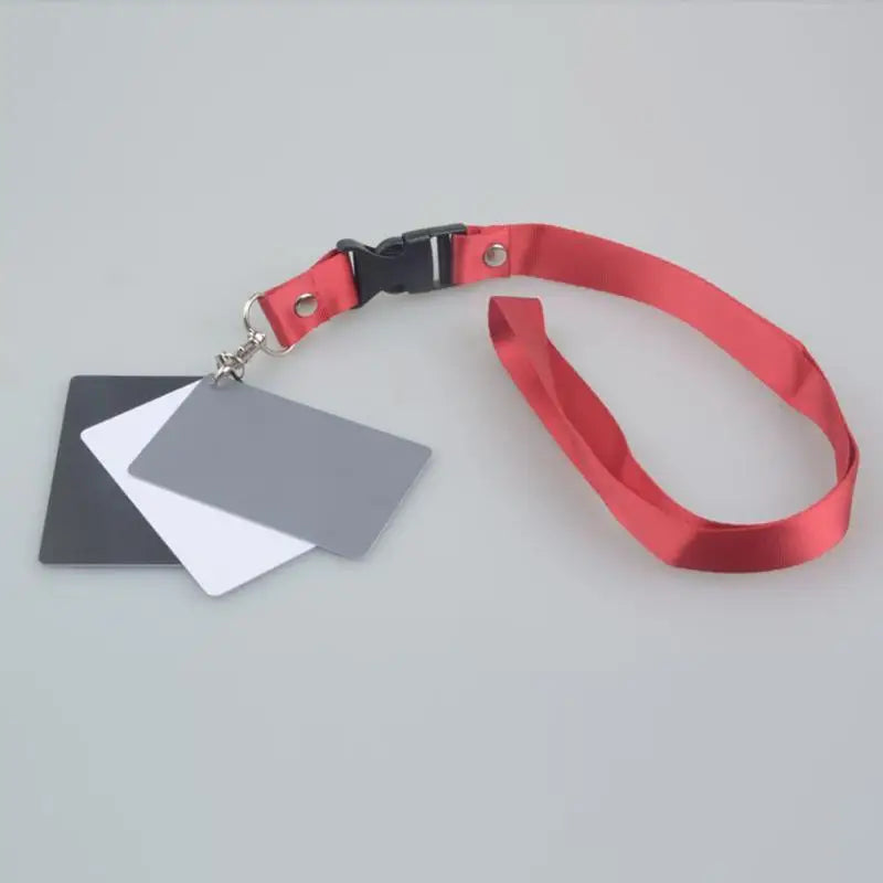 3in1 Pocket-Size Digital White Black Grey Balance Cards