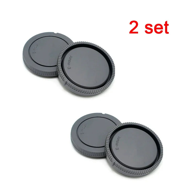 2PCS Camera Body cap + Rear Lens Cap for sony E mount