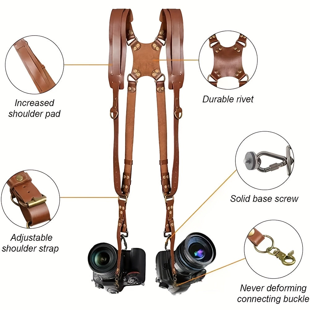 Camera Harness Suitable for 2 Cameras - Dual Shoulder