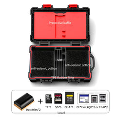 Camera Memory Card & Battery Organizer Case