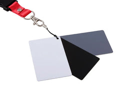 3in1 Pocket-Size Digital White Black Grey Balance Cards