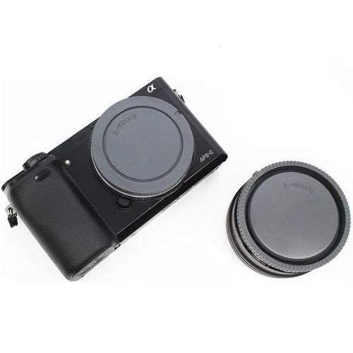 2PCS Camera Body cap + Rear Lens Cap for sony E mount