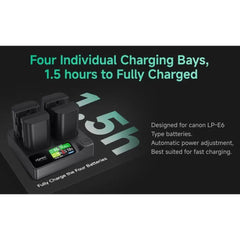 Accsoon TOPRIG BC03 4-Bay Fast Charger