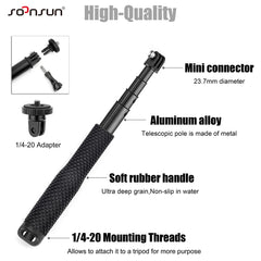 SOONSUN Aluminium Waterproof Selfie Stick