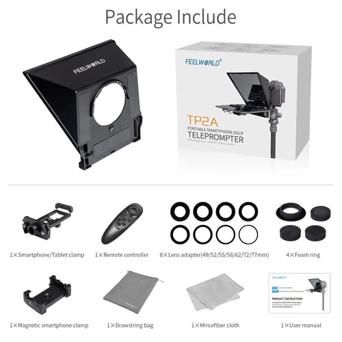 FEELWORLD Mini Teleprompter TP2A 8 inch