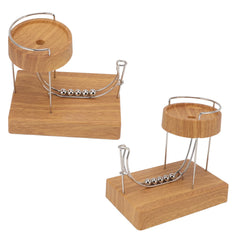 Kinetic Balance Motion Desk Toy – Wooden Stress Relief & Focus Decor