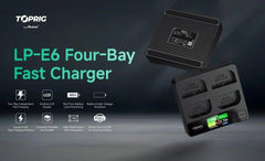 Accsoon TOPRIG BC03 4-Bay Fast Charger