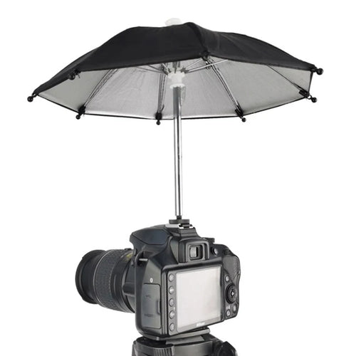1PC Black Dslr Camera Umbrella Sunshade Rainy Holder