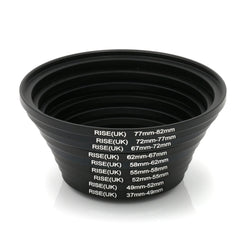 9Pcs Camera Lens Filter Step Up/Down Adapter Ring Set 37-82mm 82-37mm