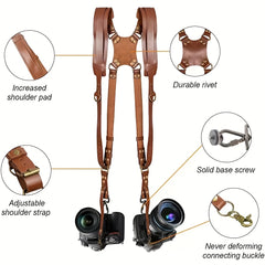 Camera Harness Suitable for 2 Cameras - Dual Shoulder