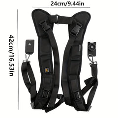 DSLR Camera Dual-Shoulder Harness with Quick Release